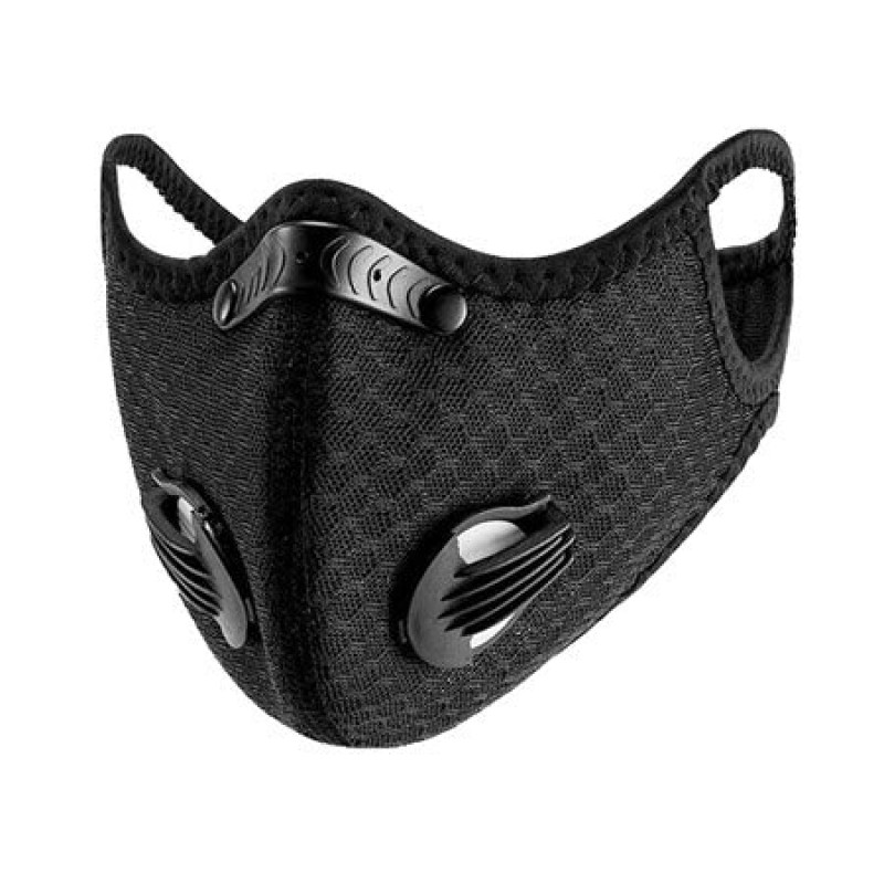 Black Cloth Sport Valve Carbon Mask - 1PK